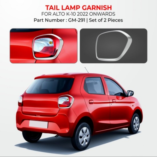 Maruti Suzuki Alto K10 Tail Lamp Chrome Garnish (2022-Onwards)