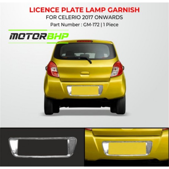  Maruti Suzuki Celerio Licence Number Plate Garnish (2017-Onwards)