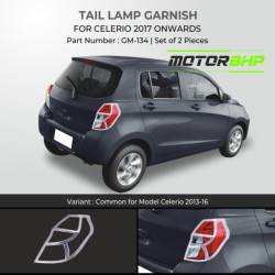 Maruti Suzuki Celerio Tail Lamp Chrome Garnish (2013-2017)  Maruti Suzuki Celerio Tail Lamp Chrome Garnish (2013-2017)