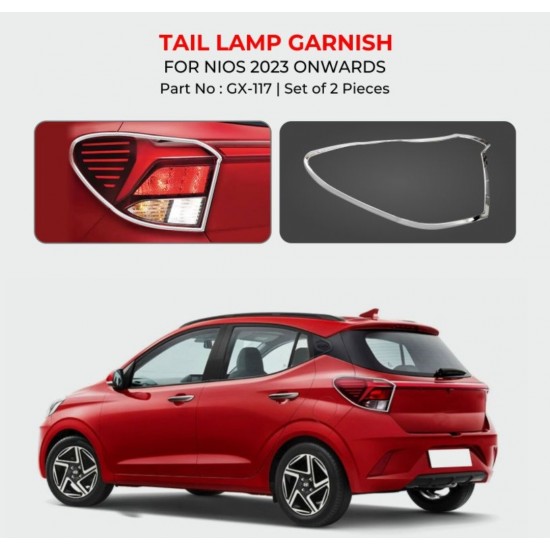 Hyundai i10 Grand Nios Tail Lamp Chrome Garnish (2023-Onwards)