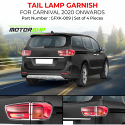 Kia Carnival Tail Lamp Chrome Garnish (2020 Onwards) Kia Carnival Tail Lamp Chrome Garnish (2020 Onwards)