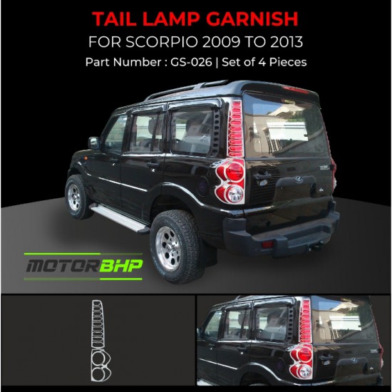 Mahindra Scorpio Tail Lamp Chrome Garnish (2009-2013)