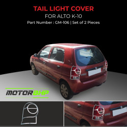 Maruti Suzuki Alto K10 Tail Light Chrome Cover (2010-2013) Maruti Suzuki Alto K10 Tail Light Chrome Cover (2010-2013)