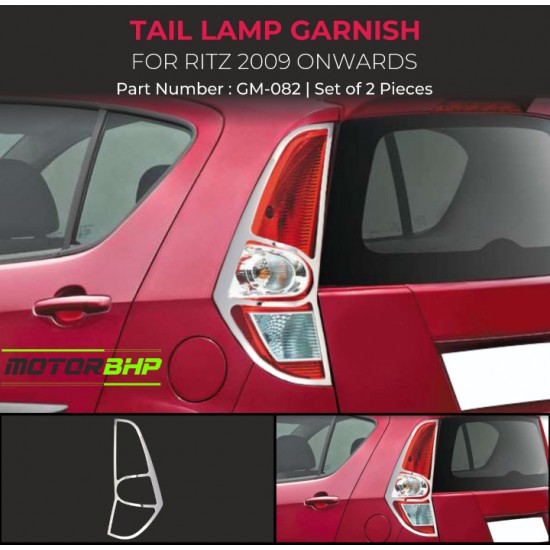 Maruti Suzuki Ritz Tail Light Chrome Garnish (2009-Onwards)
