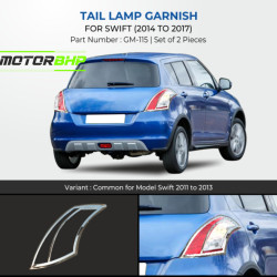 Maruti Suzuki Swift Tail Light Chrome Garnish (2014-2017)  Maruti Suzuki Swift Tail Light Chrome Garnish (2014-2017)