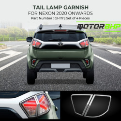 Tata Nexon (2020 Onwards) Tail Light Chrome set of 2pc Tata Nexon (2020 Onwards) Tail Light Chrome set of 2pc