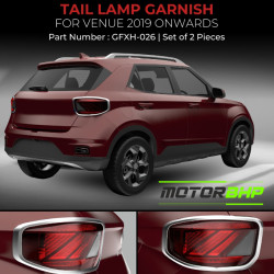 Hyundai Venue Tail Lamp Chrome Garnish (2019-Onwards) Hyundai Venue Tail Lamp Chrome Garnish (2019-Onwards)