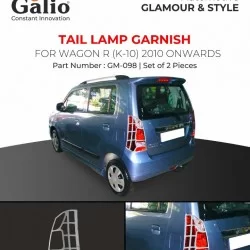 Galio Maruti Suzuki WagonR Tail Lamp Chrome Garnish (2010-Onwards)