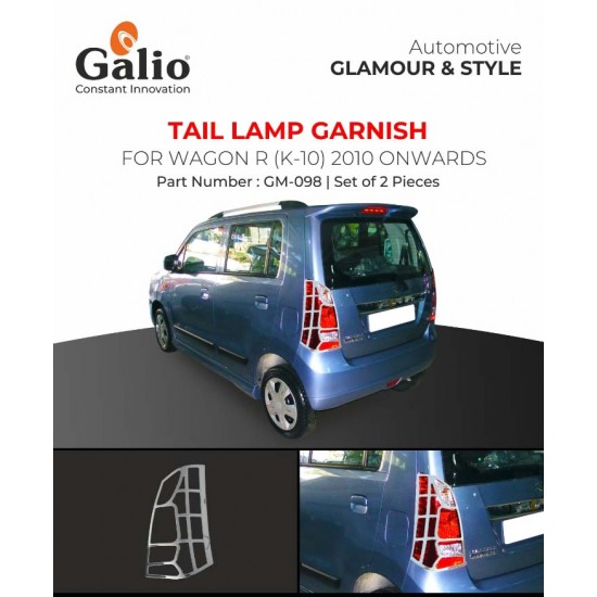 Galio Maruti Suzuki WagonR Tail Lamp Chrome Garnish (2010-Onwards)