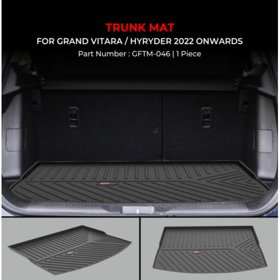 Toyota Hyryder Trunk Mat Black (2022-Onwards)