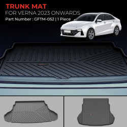 Hyundai Verna 2023 Trunk Mat  Hyundai Verna 2023 Trunk Mat