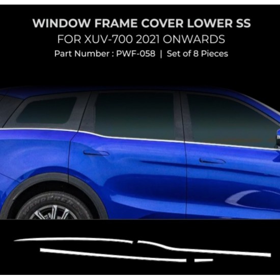 Mahindra XUV700 Chrome Lower Window Garnish (2021-Onwards)