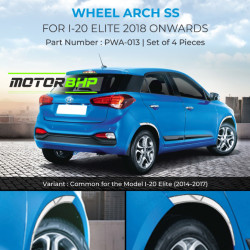 Hyundai i20 Elite Wheel Arches Fender Trim Chrome (2018 Onwards) Hyundai i20 Elite Wheel Arches Fender Trim Chrome (2018 Onwards)