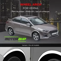 Hyundai Verna Wheel Arches Fender Trim Chrome