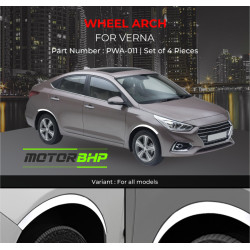 Hyundai Verna Wheel Arches Fender Trim Chrome
