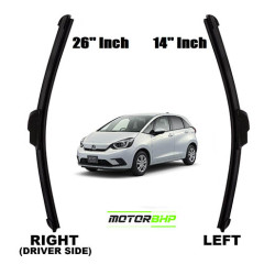  STARiD Wiper Blade Framless For Honda Jazz New (Size 26' and 14'' ) Black
