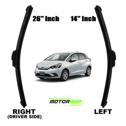 STARiD Wiper Blade Framless For Honda Jazz New (Size 26' and 14'' ) Black  STARiD Wiper Blade Framless For Honda Jazz New (Size 26' and 14'' ) Black