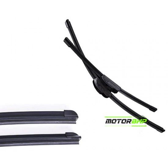  STARiD Wiper Blade Frameless For Tata Zest (Size 23''and 12'' ) Black