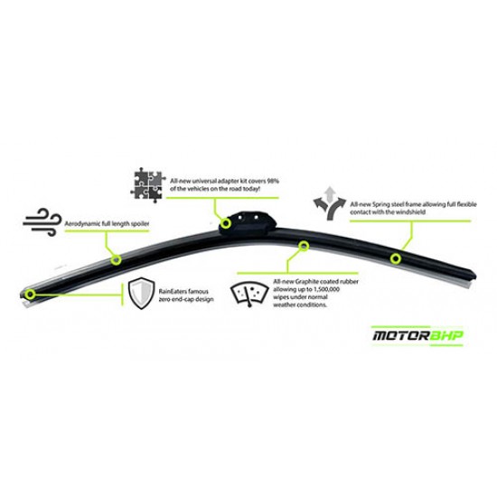  STARiD Wiper Blade Frameless For Tata Zest (Size 22''and 16'' ) Black