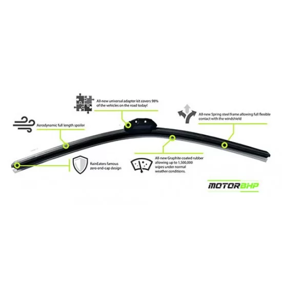  STARiD Wiper Blade Framless For Honda City (Size 24' and 14'' ) Black