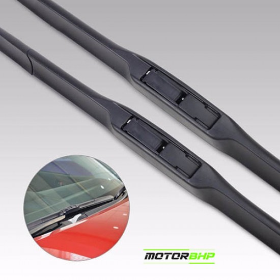  STARiD Wiper Blade Frameless For Tata Nexon EV (Size 24''and 16'' ) Black