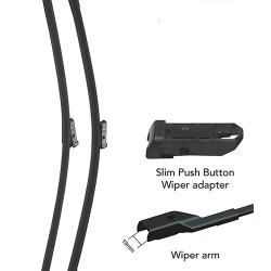 STARiD Wiper Blade Framless For Ford Endeavour (Size 24' and 16'' ) Black  STARiD Wiper Blade Framless For Ford Endeavour (Size 24' and 16'' ) Black