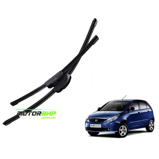  STARiD Wiper Blade Frameless For Tata Indica Vista (Size 24''and 16'' ) Black