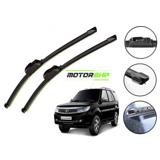  STARiD Wiper Blade Framless For Tata Safari Storme (Size 24''and 20'' ) Black