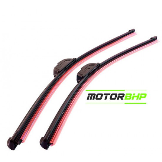  Wiper Blade Frameless For Mahindra Scorpio (Size 20'' and 20'' ) Black