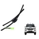  Wiper Blade Framless For Mahindra Scorpio New(Size 18'' and 18'' ) Black