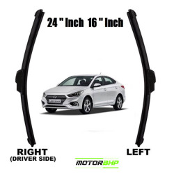  STARiD Wiper Blade Framless For Hyundai Verna New (Size 24' and 16'' ) Black