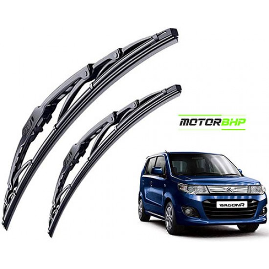  Wiper Blade Framless For Maruti Suzuki WagonR (Size 20' and 18'' ) Black