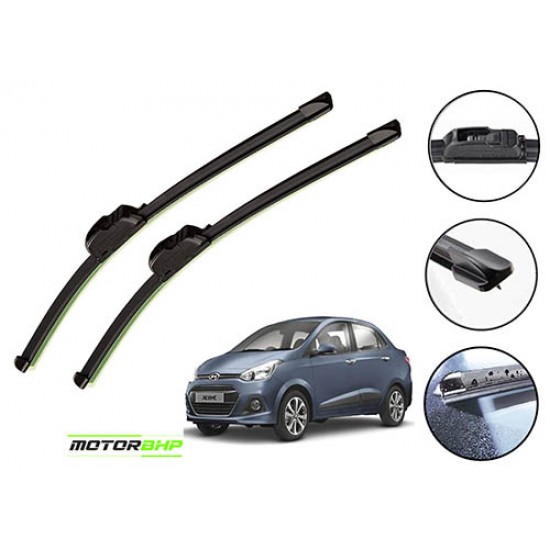  STARiD Wiper Blade Framless For Hyundai Xcent (Size 22' and 16'' ) Black