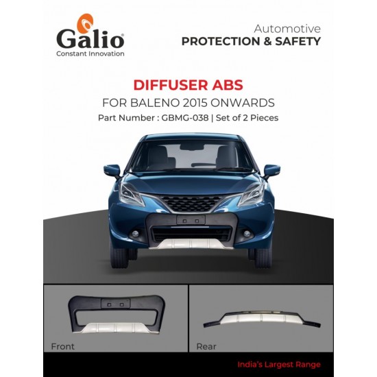 Galio Maruti Suzuki Baleno Car Bumper Diffuser ABS Front & Rear (2015-Onwards)