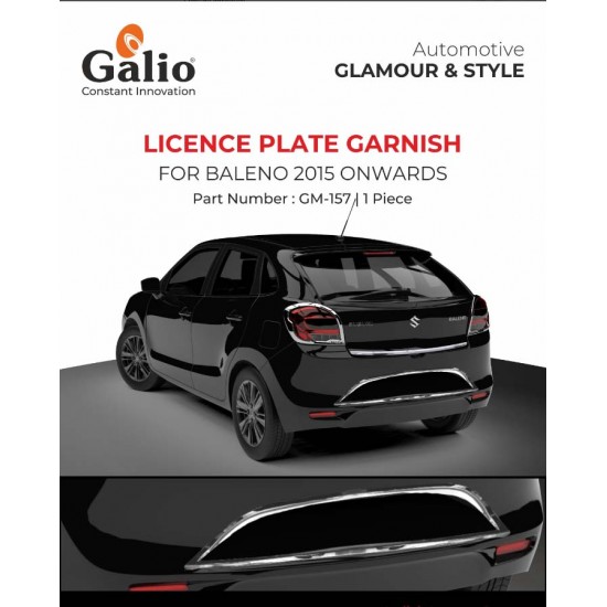 Galio Maruti Suzuki Baleno Lisence Plate Garnish (2015-Onwards)
