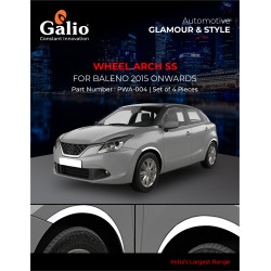 Galio Maruti Suzuki Baleno Wheel Arches Fender Trim Chrome (2015-Onwards)