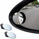  Universal Glass Blind Spot Round Wide Angle Adjustable 360° Rotate Convex Rear View Mirror 