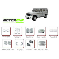 Mahindra Bolero 2011 Chrome Accessories Combo Kit  (Set of 9 items)   Mahindra Bolero 2011 Chrome Accessories Combo Kit  (Set of 9 items)
