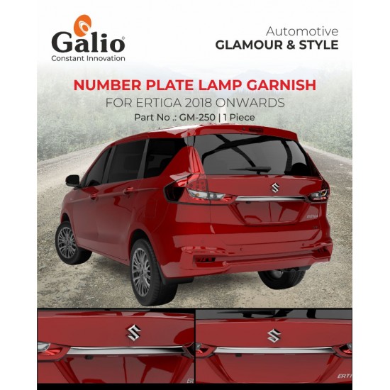 Galio Maruti Suzuki New Ertiga Number Plate Lamp Garnish (2018-Onwards)