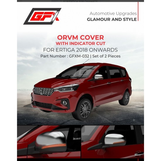 GFX Maruti Suzuki Ertiga OVRM Chrome Cover With Indicators Cuts (2018-Onwards) 