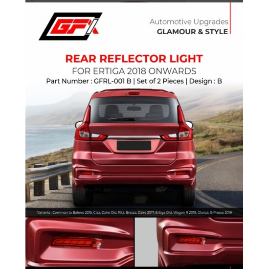 GFX Maruti Suzuki New Ertiga Rear Reflector Light (2018-Onawrds)