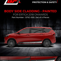 Maruti Suzuki Ertiga Side Door Beading/ Cladding Black & Sliver (2018-Onwards) Maruti Suzuki Ertiga Side Door Beading/ Cladding Black & Sliver (2018-Onwards)
