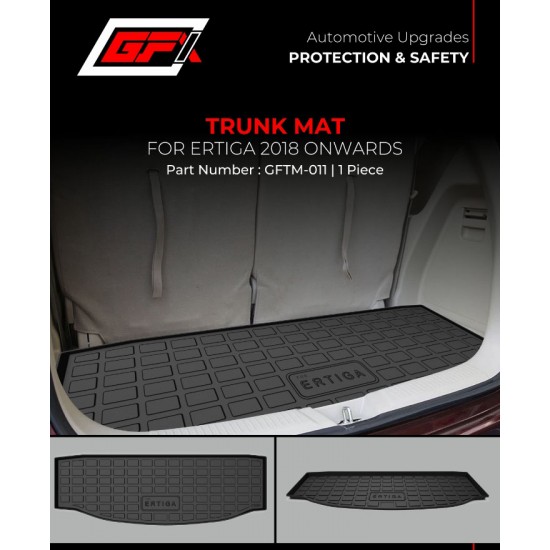 GFX Maruti Suzuki Ertiga Trunk Boot Mat Black (2018-Onwards)