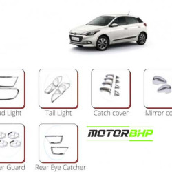Hyundai i20 Active Chrome Accessories Combo Kit  (Set of 8 items)  Hyundai i20 Active Chrome Accessories Combo Kit  (Set of 8 items)