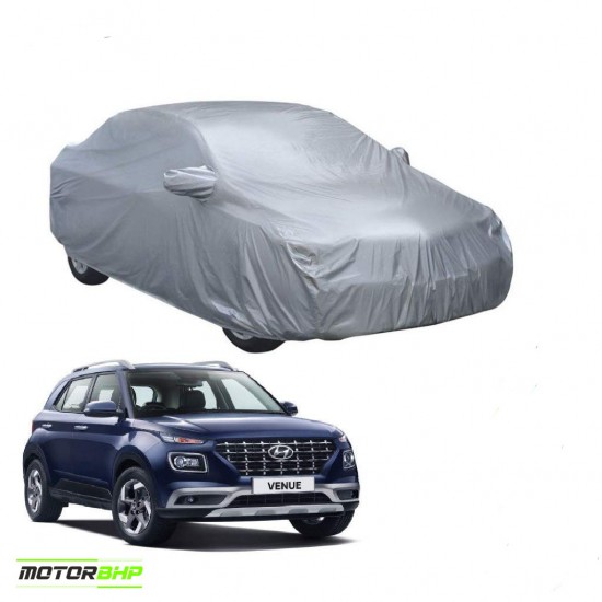 Hyundai venue Body Protection Waterproof Car Cover (Silver)