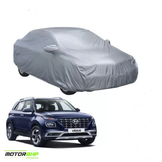 Hyundai venue Body Protection Waterproof Car Cover (Silver)