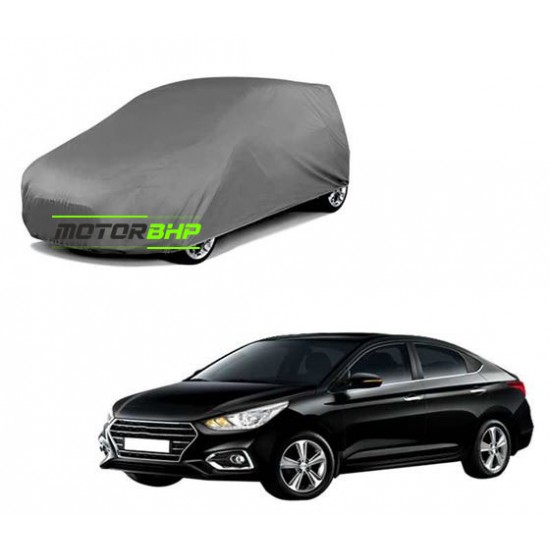 Hyundai Verna Body Protection Waterproof Car Cover (Grey)