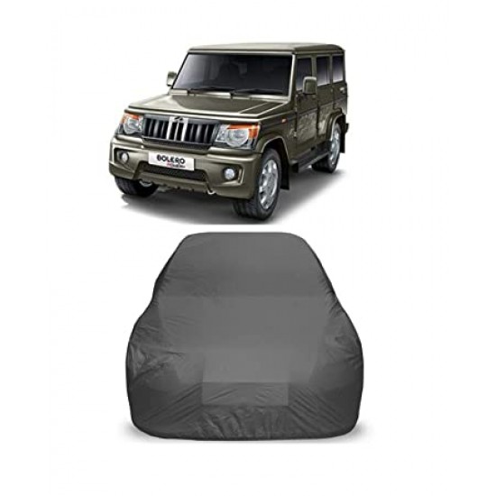 Mahindra Bolero Body Protection Waterproof Car Cover (Grey)