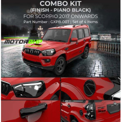 Mahindra Scorpio Black Chrome Accessories Combo Kit  (Set of 12 items) (2017-Onwards)