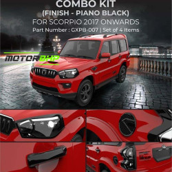 Mahindra Scorpio Black Chrome Accessories Combo Kit  (Set of 12 items) (2017-Onwards) Mahindra Scorpio Black Chrome Accessories Combo Kit  (Set of 12 items) (2017-Onwards)